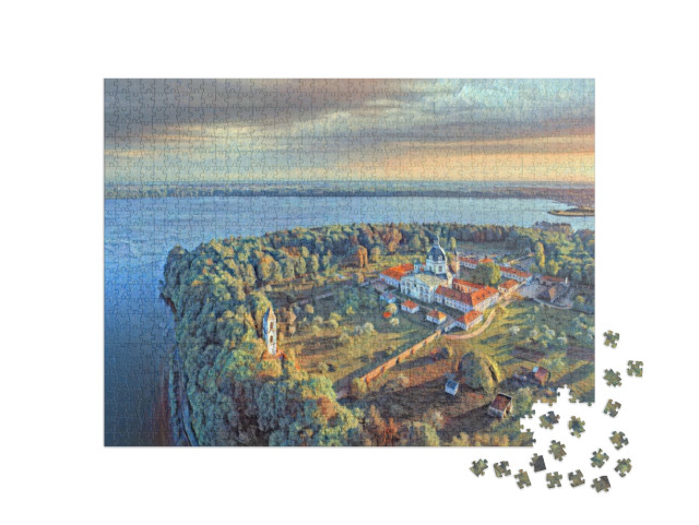 Puzzle de 1000 pièces « dans le style de Paul-Cezanne - Monastère de Pazaislis à Kaunas, Lituanie »