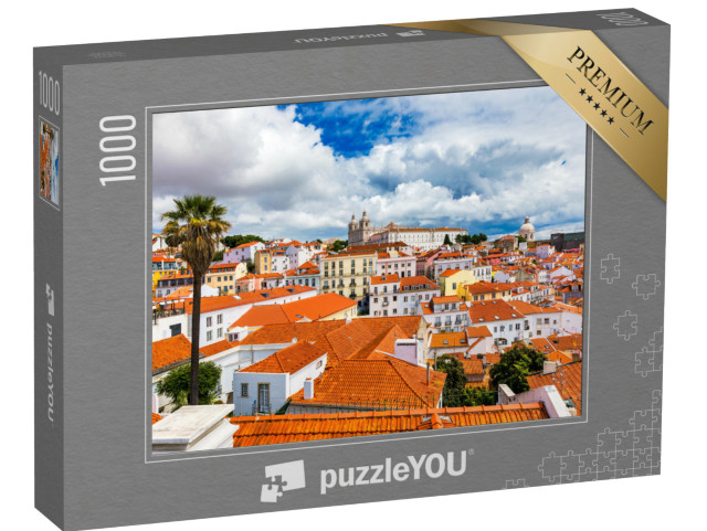 Puzzle de 1000 pièces « Skyline de Lisbonne, quartier d'Alfama, Portugal »