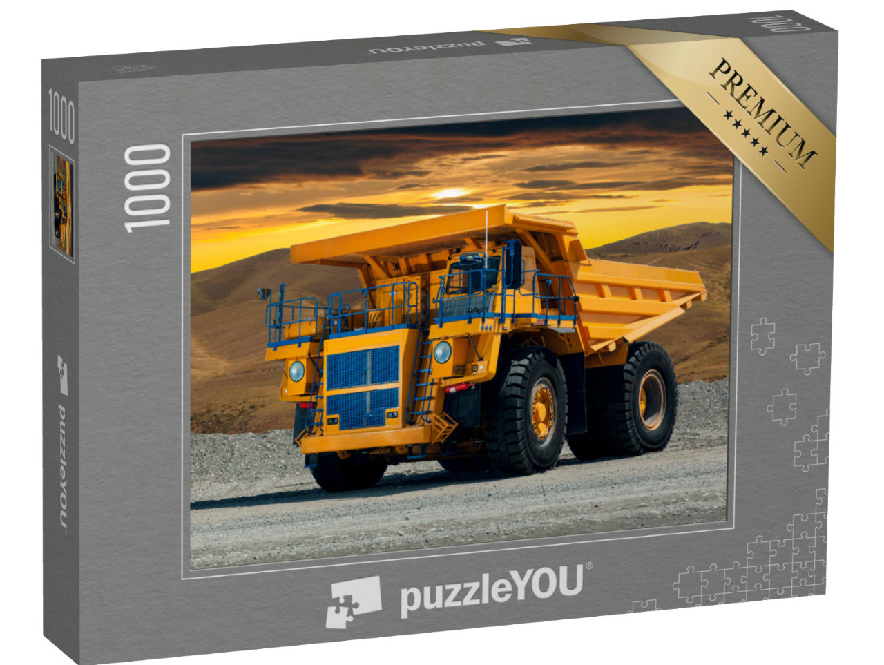 Puzzle de 1000 pièces « Un grand tombereau de carrière dans une mine de charbon »