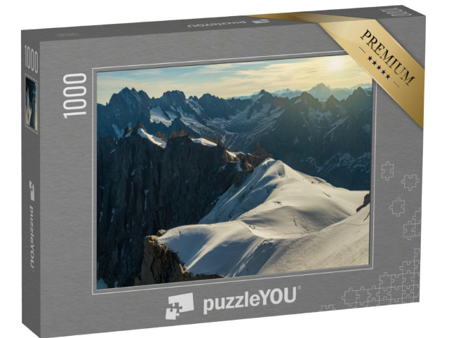 Puzzle de 1000 pièces « Massif du Mont-Blanc, Alpes à la frontière entre la France et l'Italie »