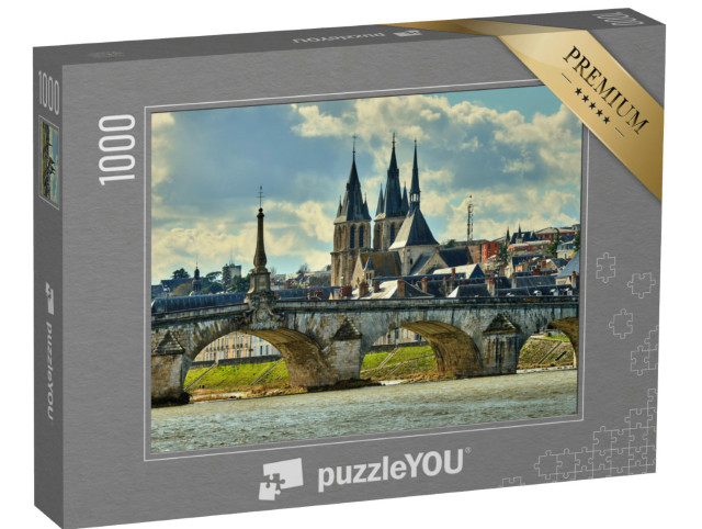 Puzzle de 1000 pièces « Blois, France : le long de la route des châteaux de la Loire - Ville de Blois »
