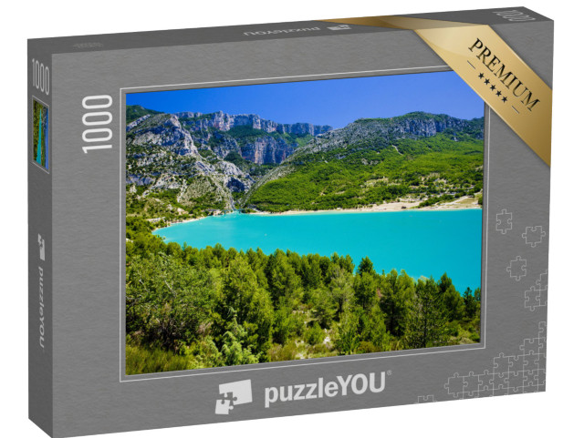 Puzzle de 1000 pièces « Lac de St. Croix, Les Gorges du Verdon, Provence, France »