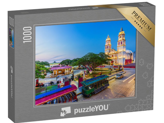 Puzzle de 1000 pièces « Vieille ville de San Francisco de Campeche, Mexique »