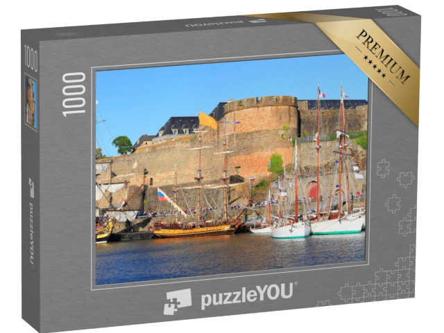 Puzzle de 1000 pièces « Port et château de Brest, Bretagne, France »