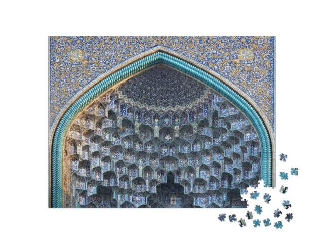 Puzzle de 1000 pièces « La façade de la mosquée du Shah à Ispahan, Iran »