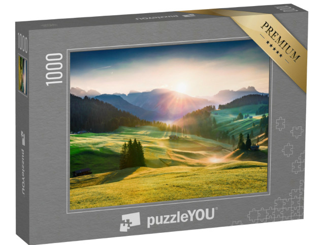 Puzzle de 1000 pièces « Alpe de Siusi dans la province de Bolzano, Tyrol du Sud »