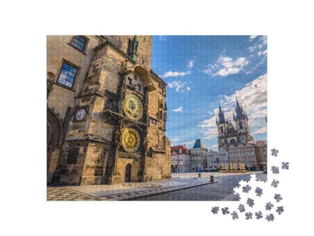 Puzzle de 1000 pièces « Prague Place de la vieille ville République tchèque »