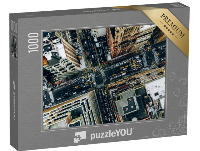 Puzzle de 1000 pièces « Vue aérienne : New York Downtown »