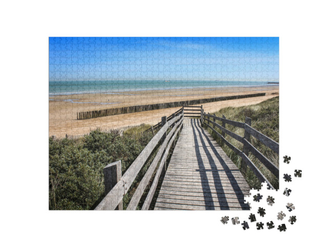 Puzzle de 1000 pièces « Réserve naturelle du Platier d'Oye, entre Calais et Dunkerque, Hauts-de-France »
