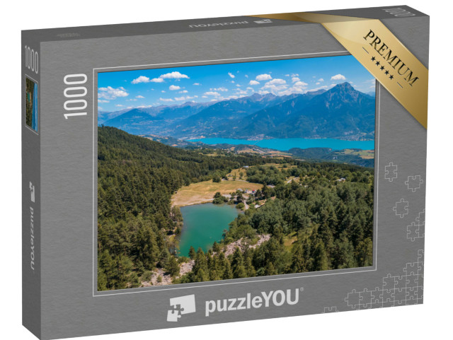 Puzzle de 1000 pièces « Lac de Saint-Apollinaire dans les Hautes-Alpes en France »