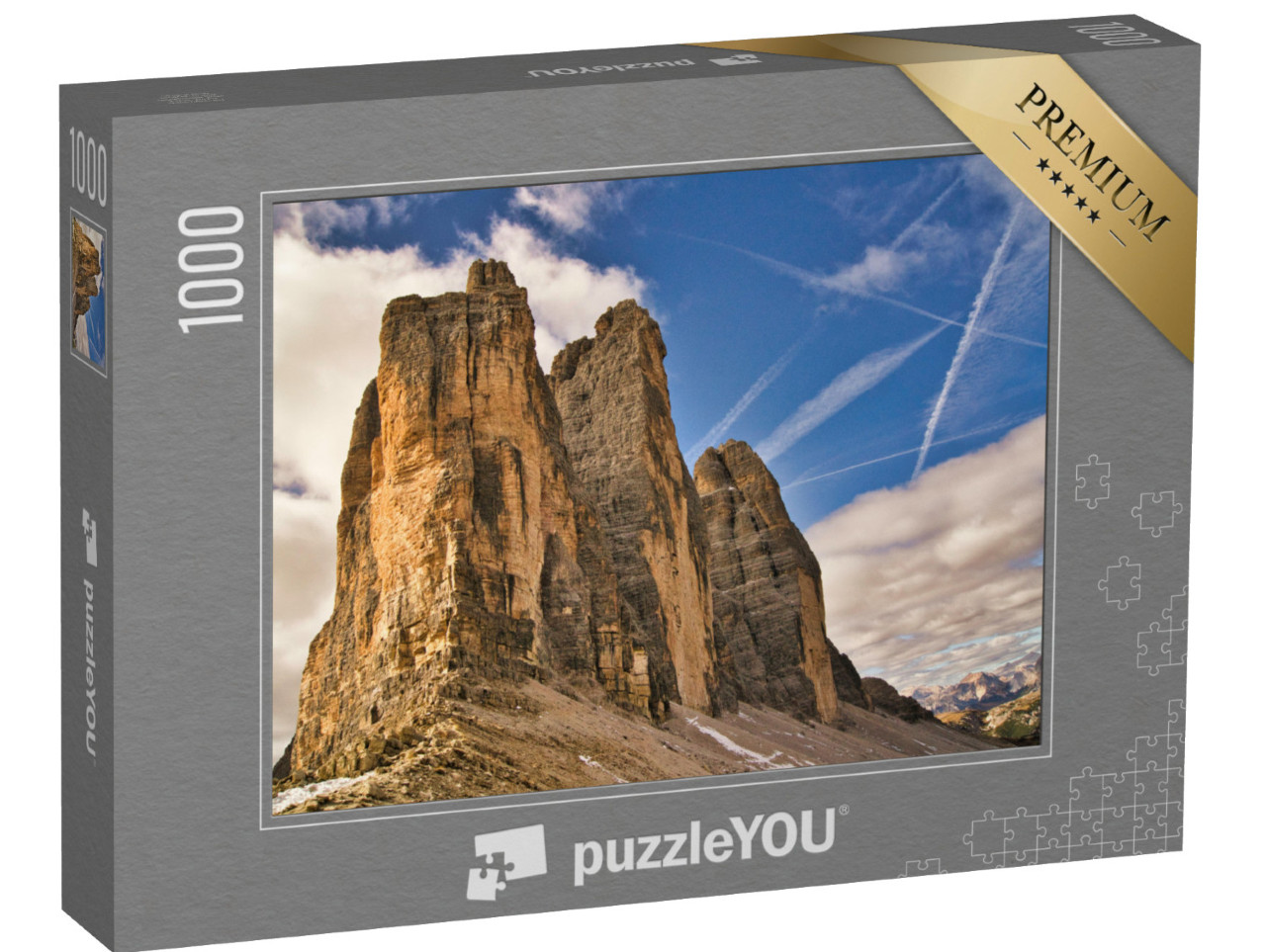 Puzzle de 1000 pièces « Les Trois Cimets de Lavaredo, Dolomites, Italie »