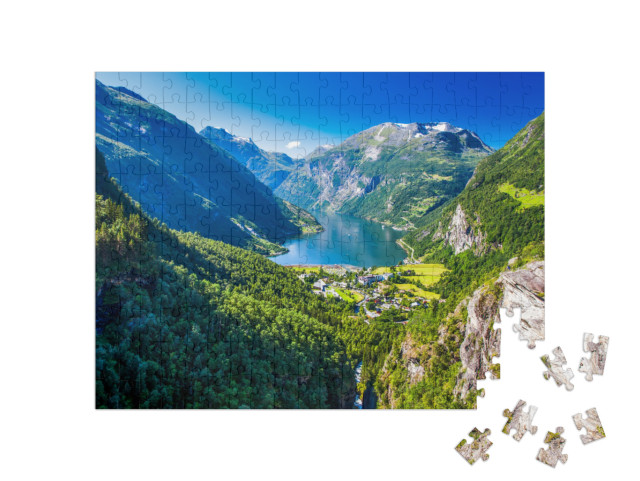 Puzzle de 200 pièces « Geirangerfjord en Norvège »