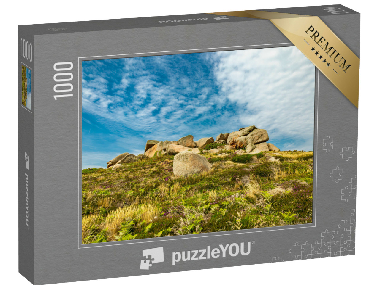 Puzzle de 1000 pièces « En route sur la Côte de Granit Rose dans la belle Bretagne près de Ploumanac'h - France »