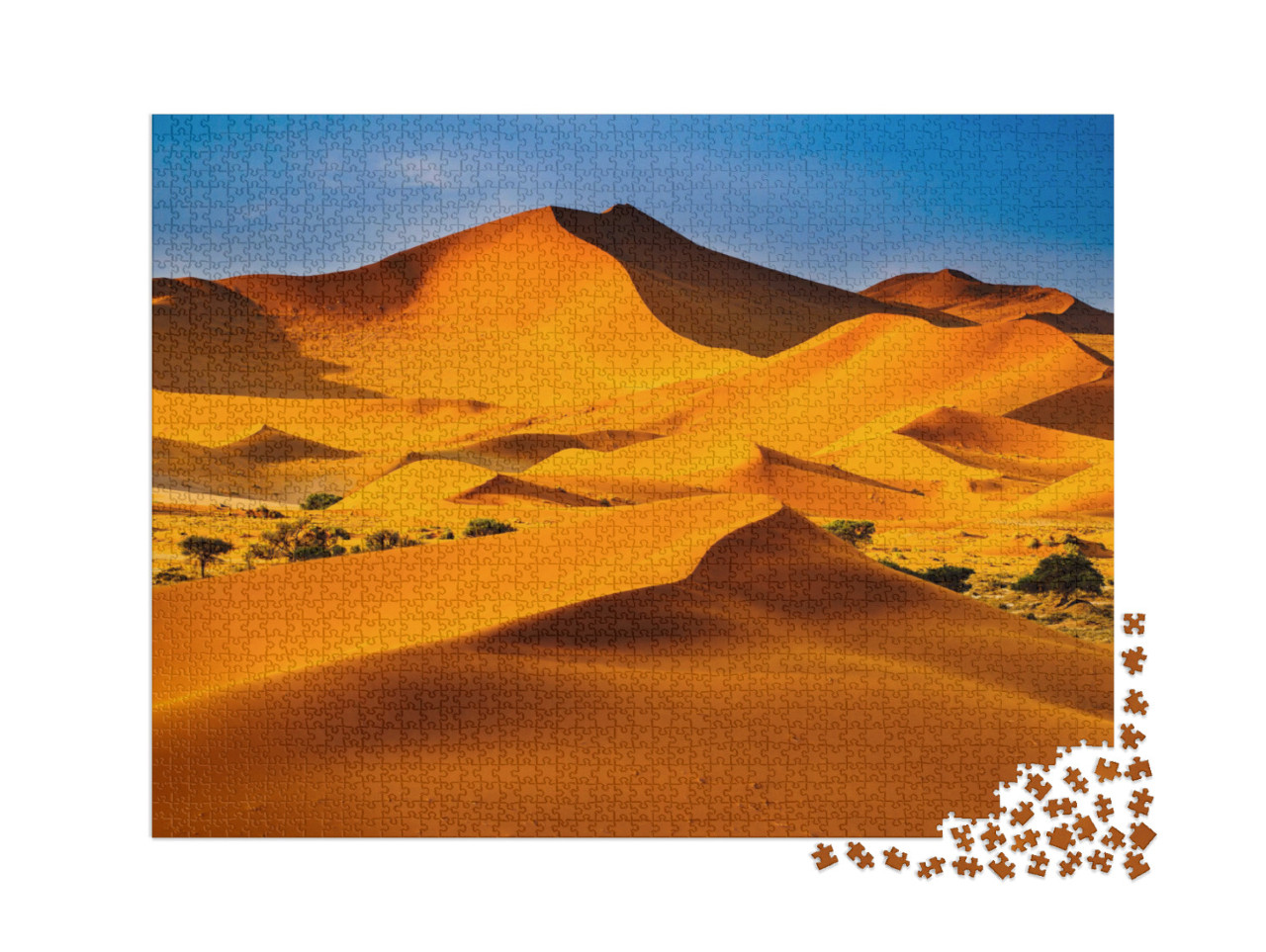Puzzle de 2000 pièces « Désert de Namibie : une dune au soleil »