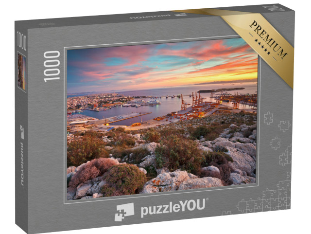 Puzzle de 1000 pièces « Vue sur le port du Pirée à Athènes, Grèce »