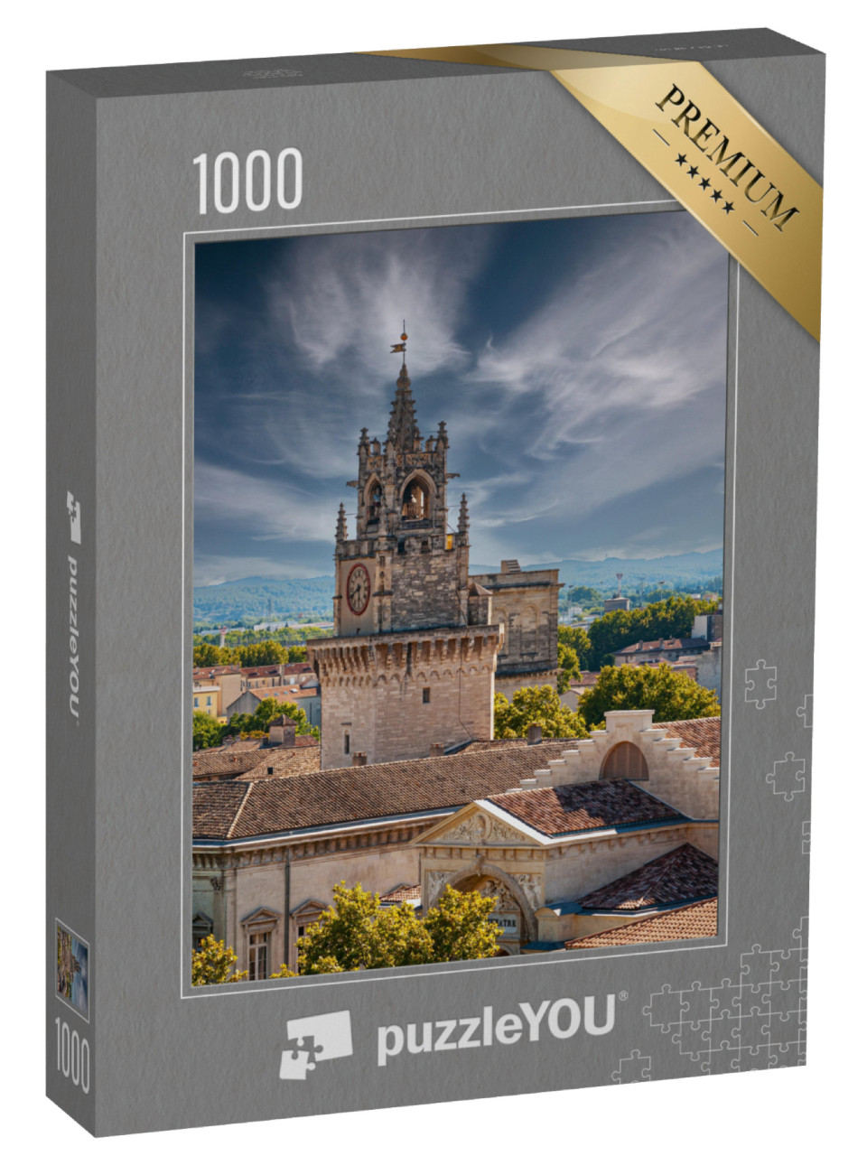 Puzzle de 1000 pièces « Le Palais des Papes à Avignon, France »