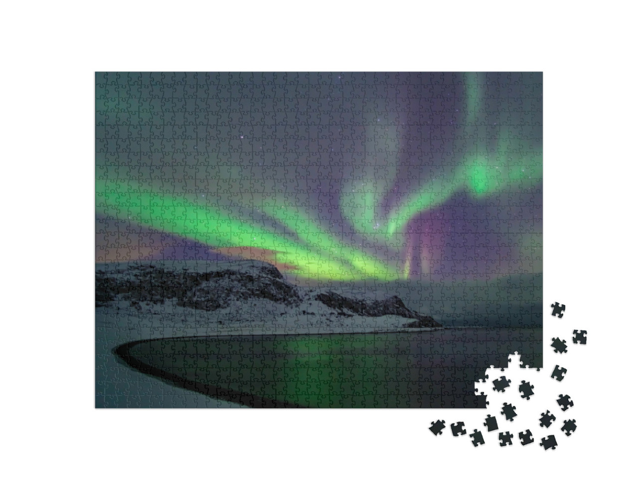 Puzzle de 1000 pièces « Aurores boréales au Cap Nord »