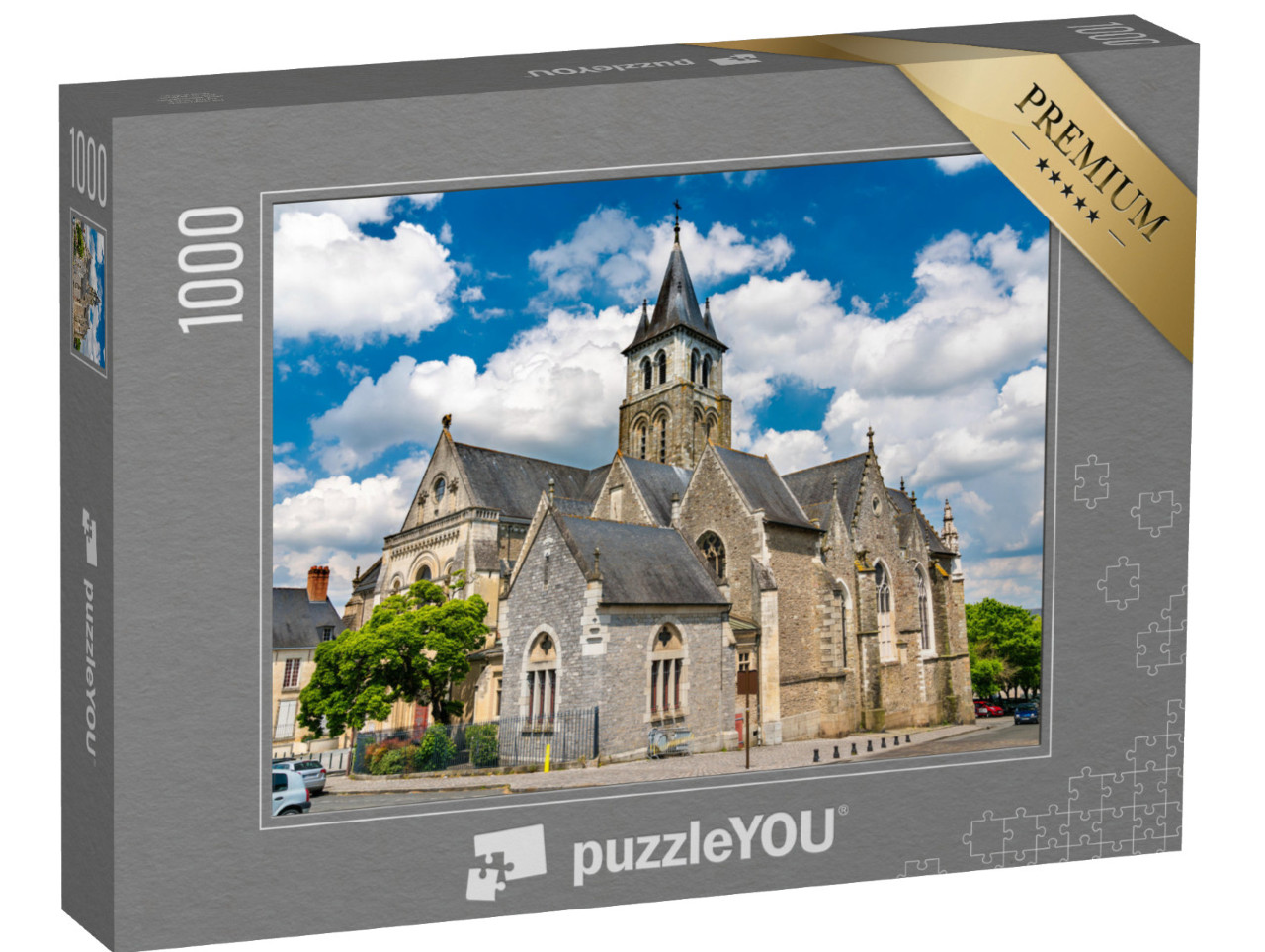 Puzzle de 1000 pièces « Cathédrale de la Sainte-Trinité de Laval - Pays de la Loire, France »