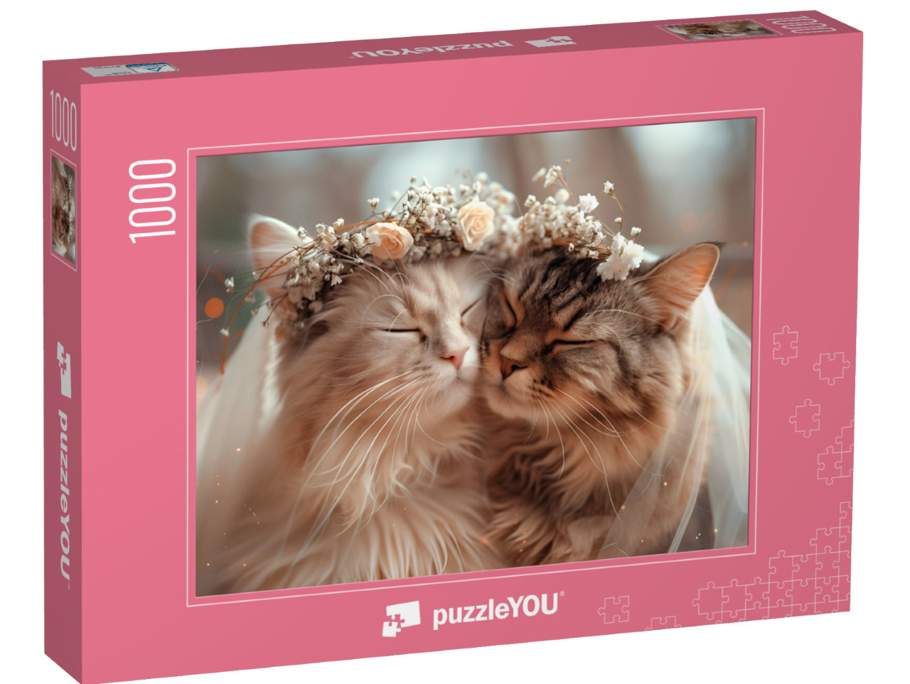 Puzzle de 1000 pièces « Amour de chat pour toujours »