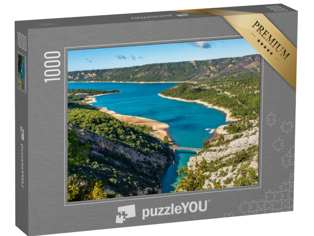 Puzzle de 1000 pièces « Lac de Sainte-Croix, Gorges du Verdon, Gorges du Verdon Provence-Alpes-Cote d'Azur, Provence »