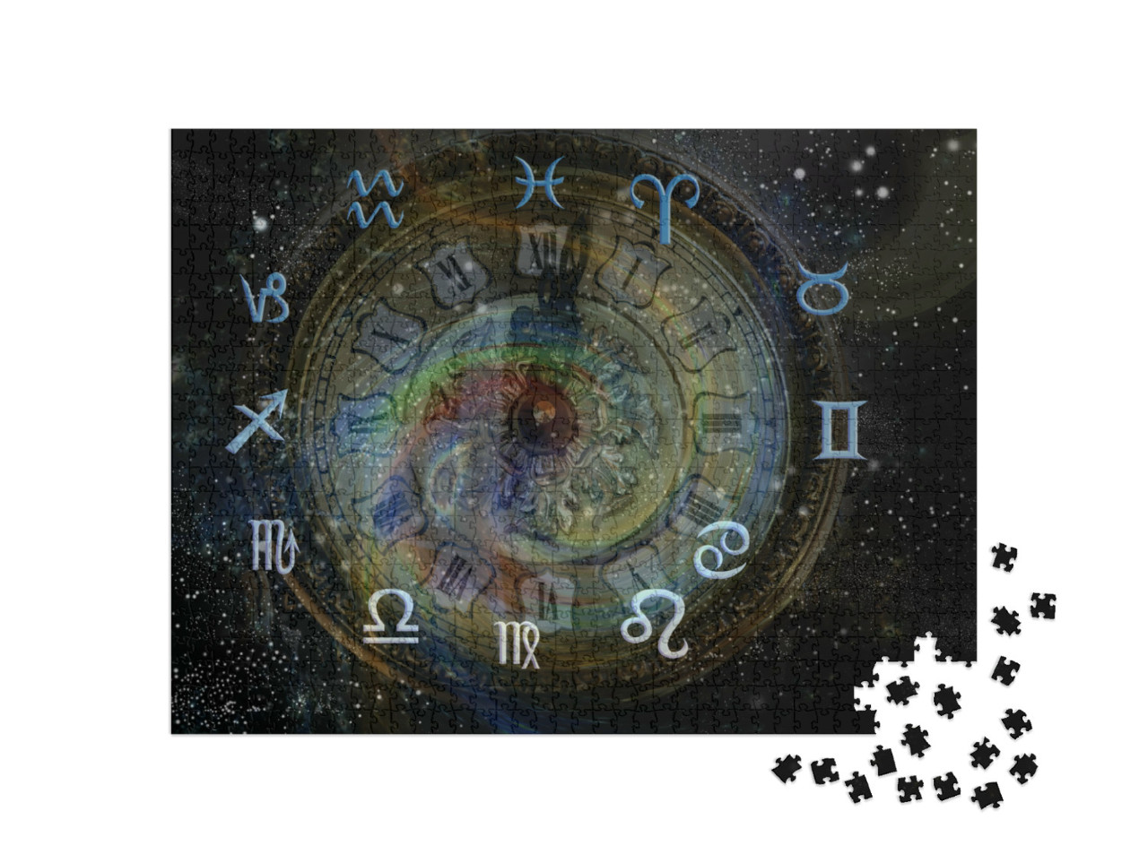 Puzzle de 1000 pièces « Astrologie, douze signes du zodiaque »