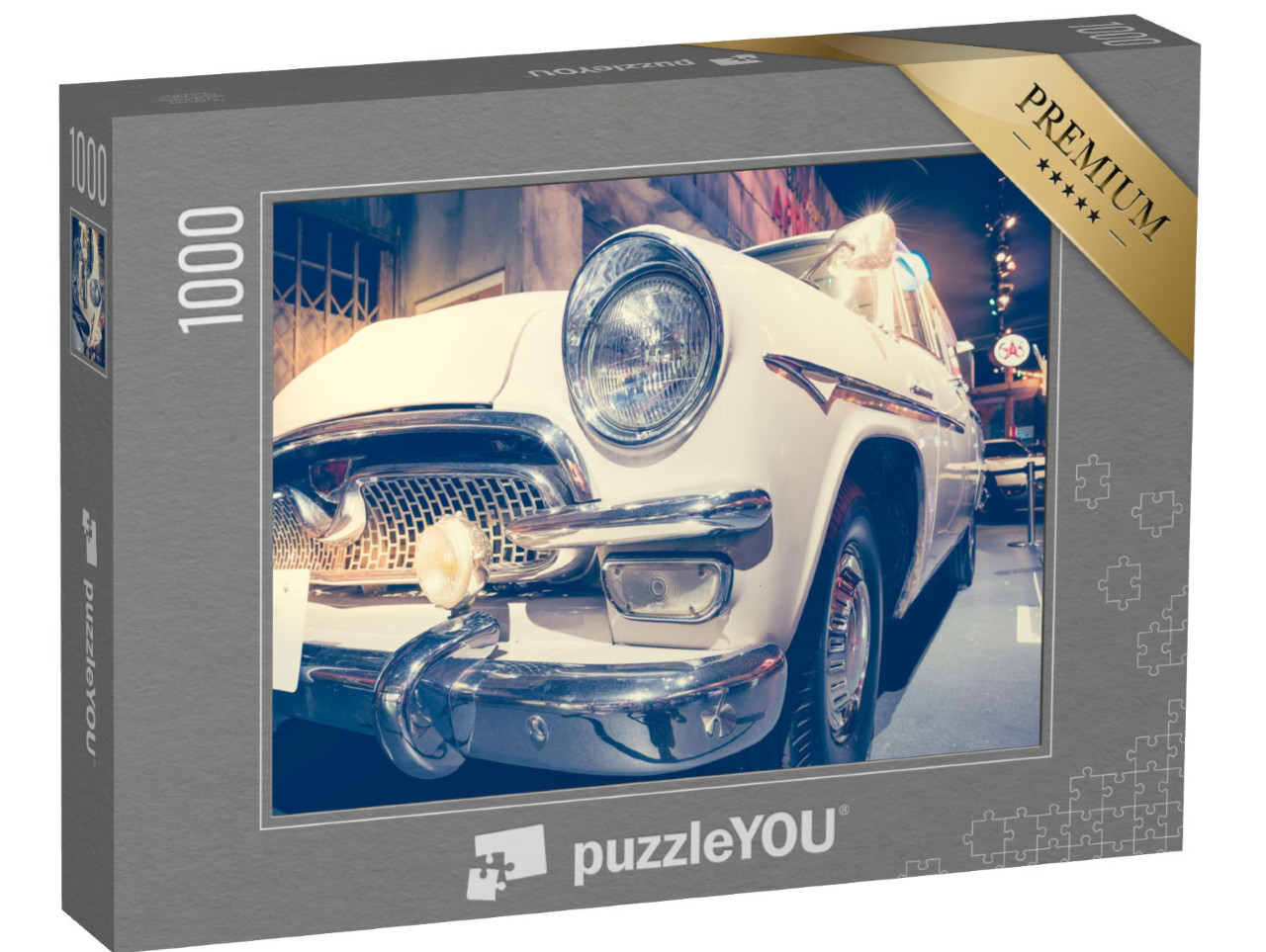 Puzzle de 1000 pièces « Gros plan sur une voiture ancienne »