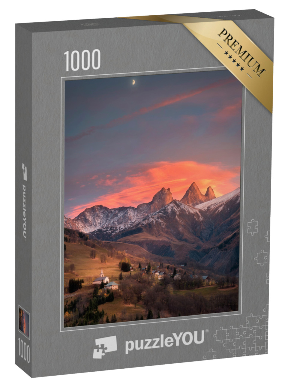 Puzzle de 1000 pièces « Village dans les Alpes françaises »