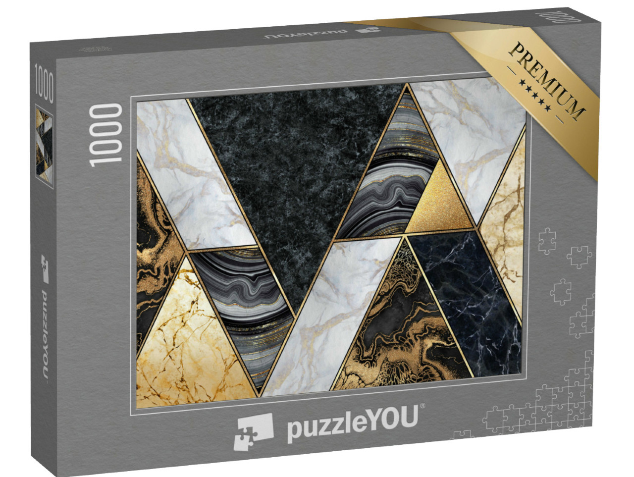 Puzzle de 1000 pièces « Mosaïque abstraite en marbre »