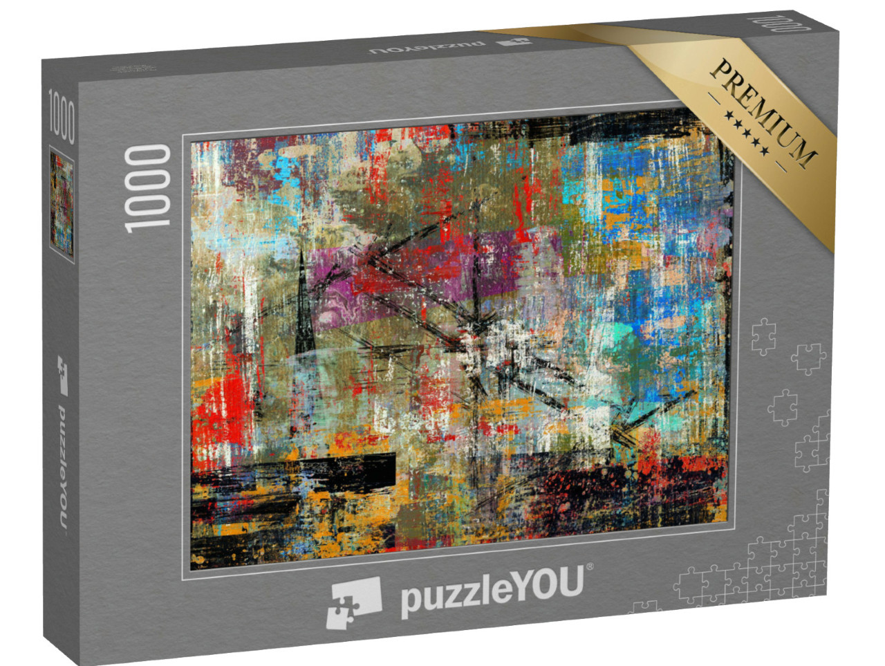Puzzle de 1000 pièces « Fond abstrait peint à la main »