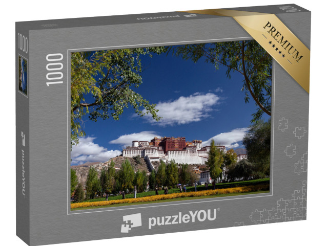 Puzzle de 1000 pièces « Le Palais du Potala, forteresse du Dzong dans la ville de Lhassa, au Tibet »