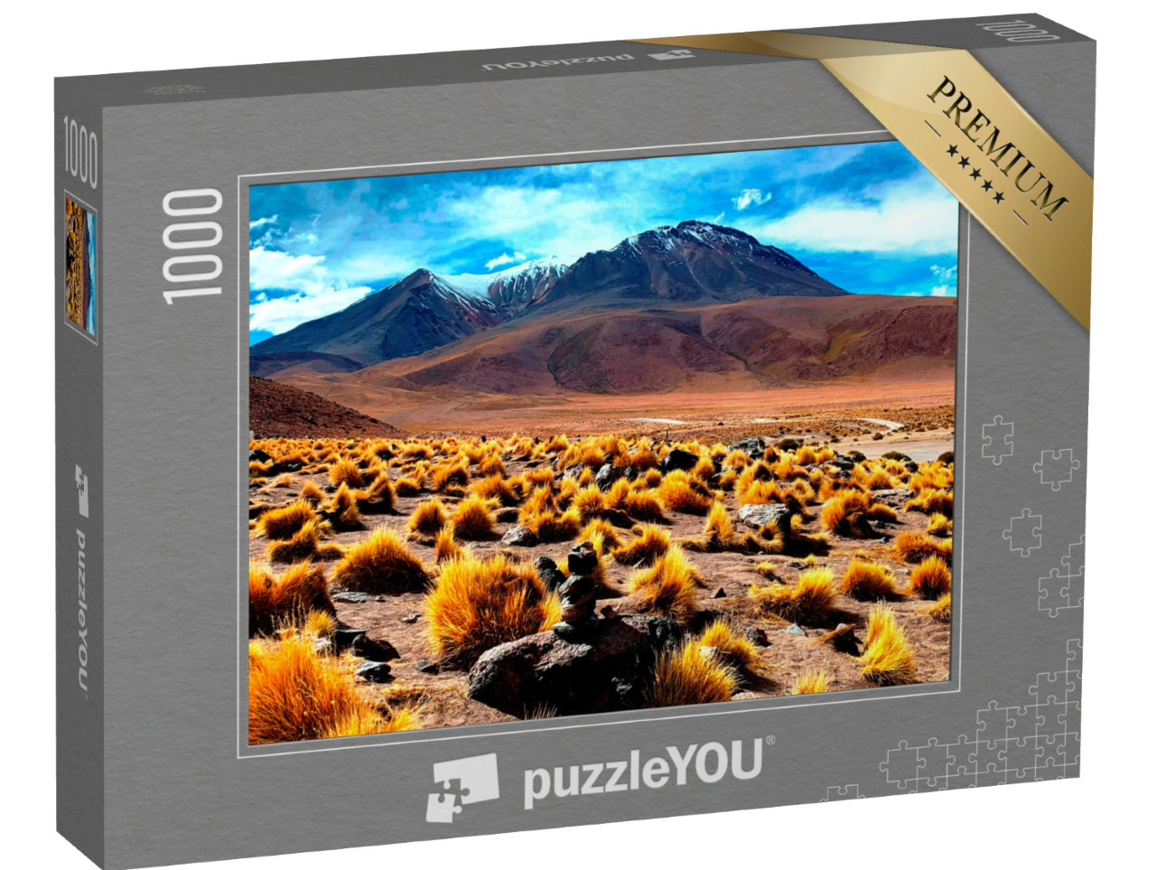 Puzzle de 1000 pièces « Hauts plateaux de Bolivie au volcan Canapa »