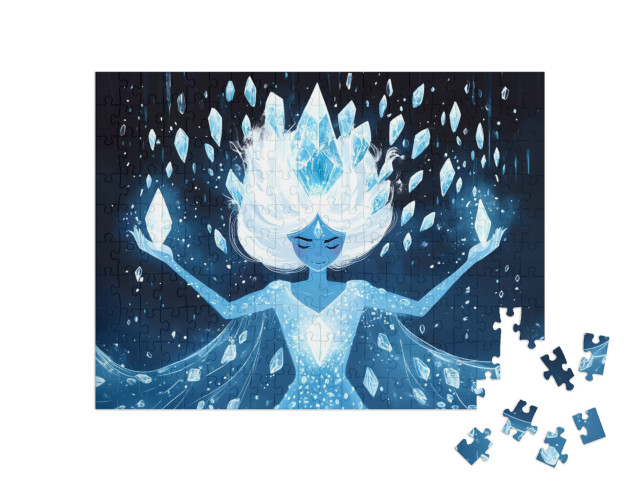 Puzzle de 200 pièces « La magie de la princesse des neiges »
