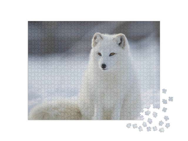 Puzzle de 1000 pièces « Renard polaire en hiver »