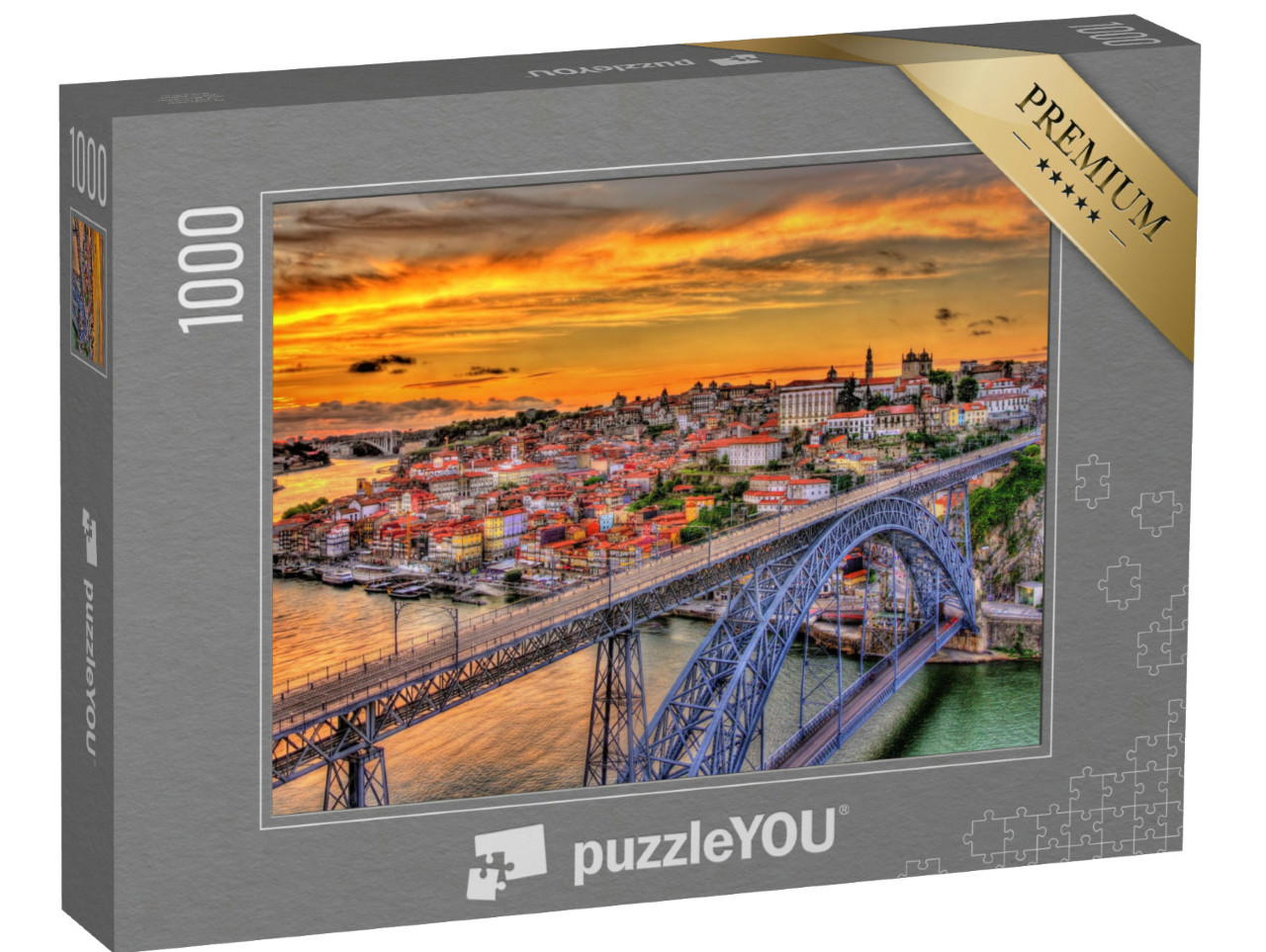 Puzzle de 1000 pièces « Porto avec le pont Dom-Luis, Portugal »