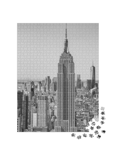Puzzle de 1000 pièces « La ligne d'horizon de New York vue du ciel »