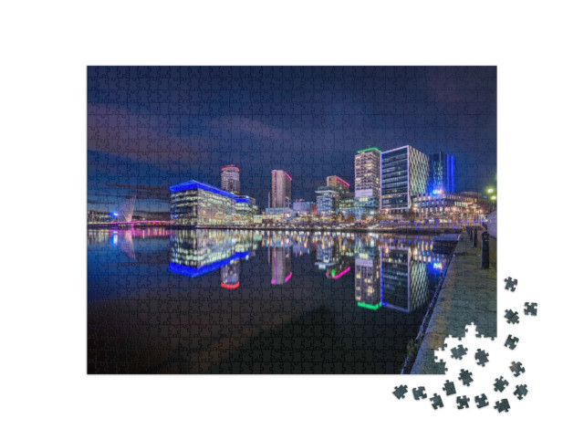 Puzzle de 1000 pièces « Media City, Greater Manchester, Angleterre »