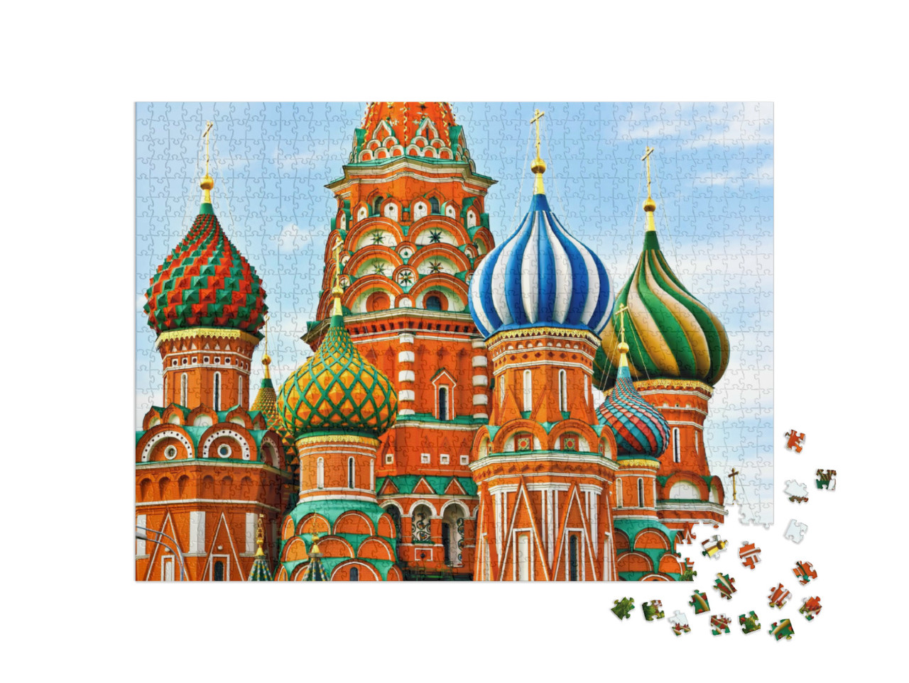 Puzzle de 1000 pièces « Cathédrale sur la Place Rouge à Moscou »