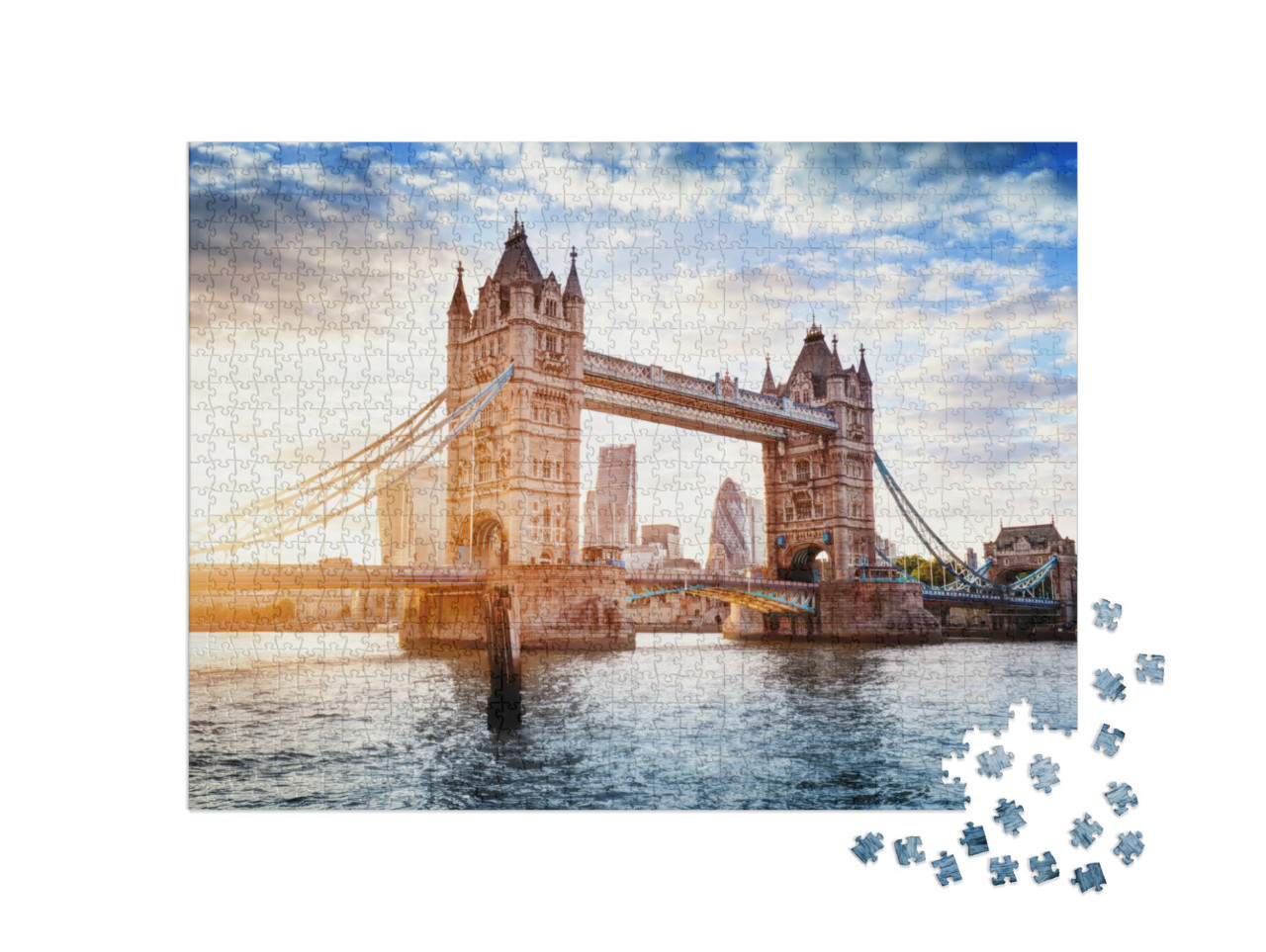 Puzzle de 1000 pièces « La Tamise et le Tower Bridge à Londres »