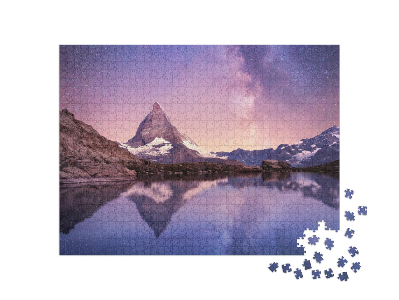 Puzzle de 1000 pièces « Voie lactée au-dessus du Cervin, Suisse »