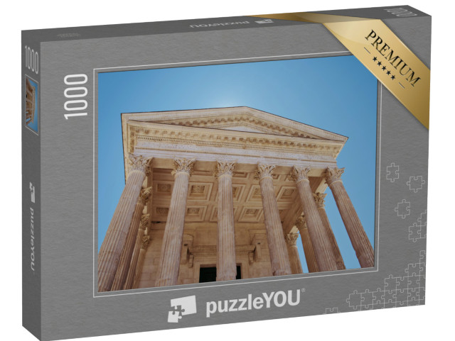 Puzzle de 1000 pièces « Ancien temple romain - Maison Carrée à Nîmes, France »