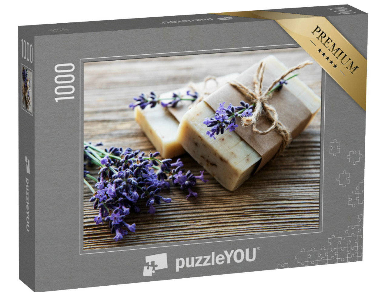 Puzzle de 1000 pièces « Savonnettes artisanales aux fleurs de lavande »