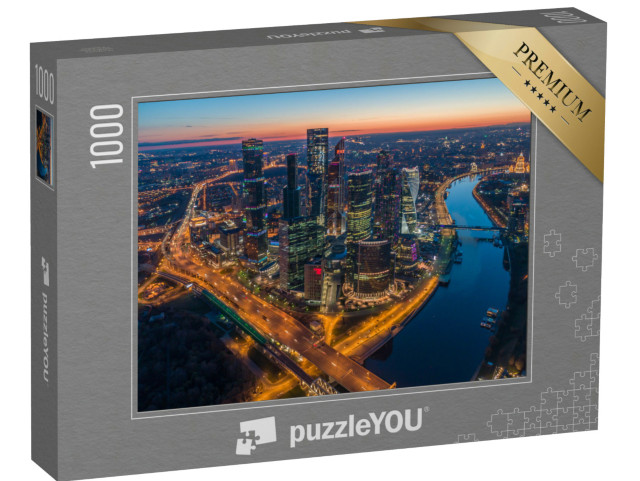 Puzzle de 1000 pièces « Centre d'affaires international de la ville de Moskau, Moskau, Russie »
