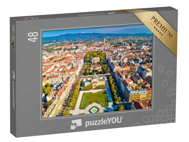 Puzzle de 48 pièces « Centre-ville historique de Zagreb, Croatie »