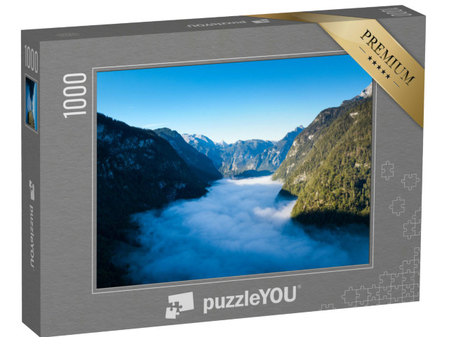 Puzzle de 1000 pièces « Königssee : un magnifique lac naturel, Berchtesgadener Land, Bavière »