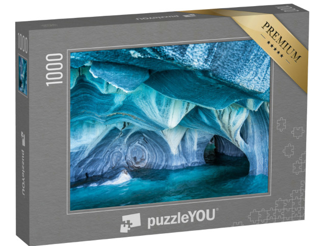 Puzzle de 1000 pièces « Cuevas de Marmol - Grottes de marbre »