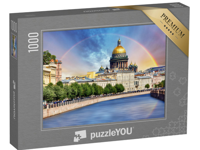 Puzzle de 1000 pièces « Cathédrale Saint-Isaac sur la rivière Mojka, Saint-Pétersbourg, Russie »