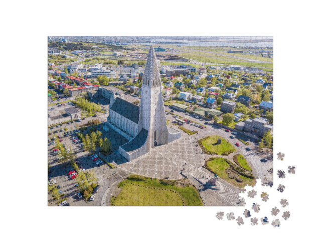 Puzzle de 1000 pièces « Église de Rekjavik, capitale de l'Islande »
