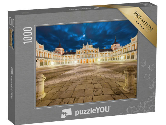 Puzzle de 1000 pièces « Palais royal d'Aranjuez de nuit, Espagne »