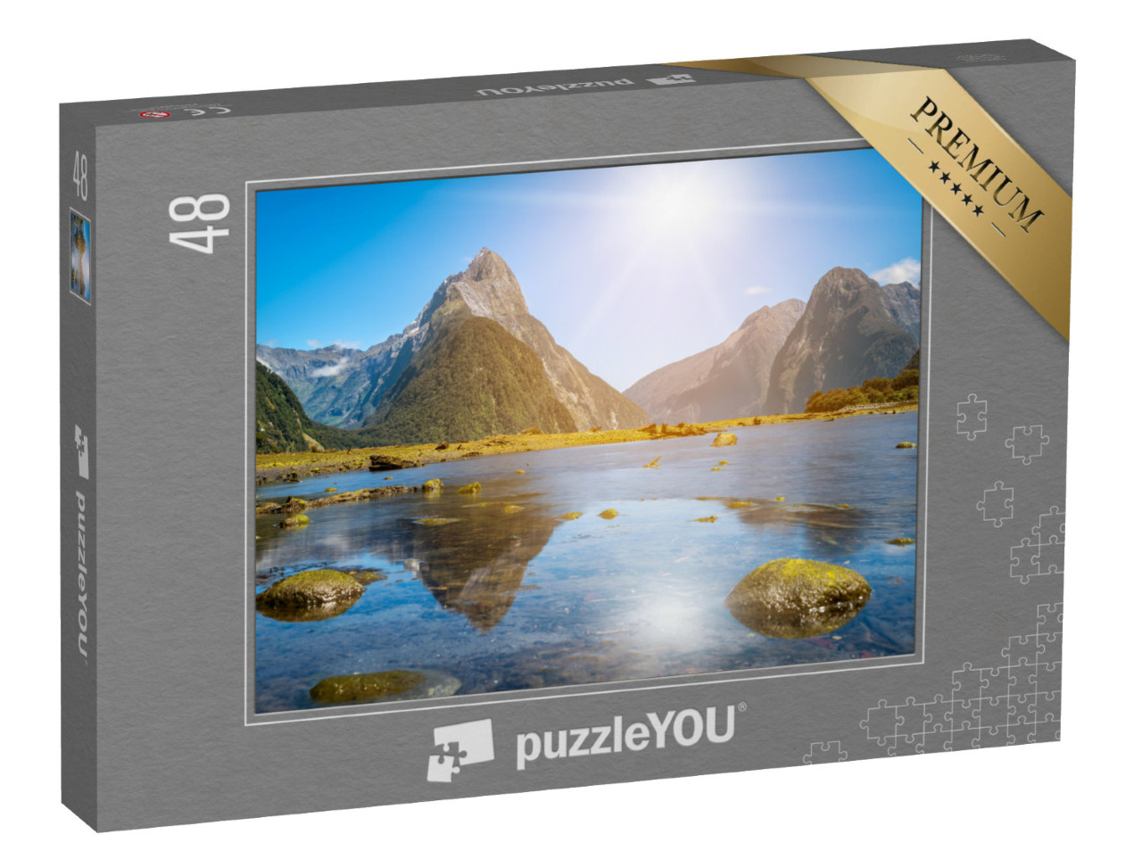 Puzzle de 48 pièces « Mitre Peak sur le Milford Sound en Nouvelle-Zélande »