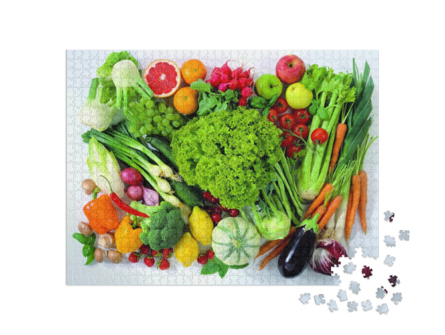 Puzzle de 1000 pièces « Plateau de légumes »